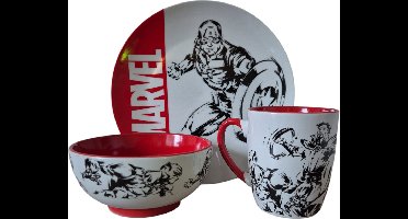 Marvel Avengers servies set 3 delig