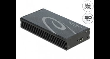 Delock External Enclosure for M.2 NVMe PCIe SSD with SuperSpeed USB 20 Gbps (USB 3.2 Gen 2x2) USB Type-C™ female