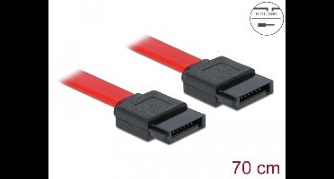 Delock - Kabel SATA 70cm rot ge-ge