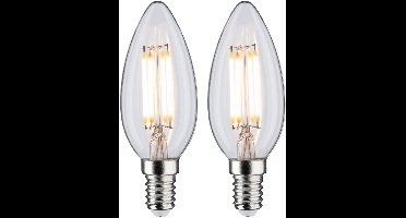 Filament 230 V LED kaars E14 2x470lm 2x4,5W 2700K Helder