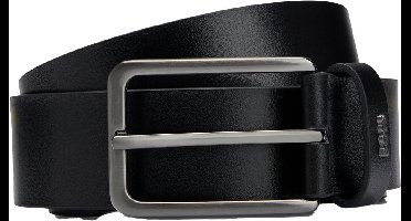 BOSS leren heren riem - zwart