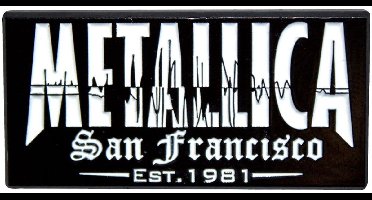 Metallica - Quake Pin - Zwart/Wit