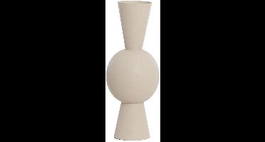 Light & Living Vaas Chedi - Lichtgrijs - Ø25cm - Metaal - Modern - Bloemenvaas - Woondecoratie - Decoratieve vaas voor woonkamer of slaapkamer