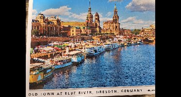 King legpuzzel Old Town At Elbe River Dresden Germany - Legpuzzel voor volwassenen 1000 stukjes