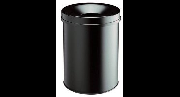 Durable 330510 Prullenbak 15 l (Ø x h) 260 mm x 357 mm Staal Grijs 1 stuk(s)