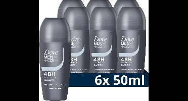 Dove Men+Care Men+Care Anti-Transpirant Deodorant Roller - Classic - hard tegen zweet, zacht voor je huid - 6 x 50 ml