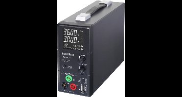 VOLTCRAFT TOPS-3363N Labvoeding, regelbaar 0.8 - 36 V/DC 0.1 - 3 A 100 W Zonder ventilator Aantal uitgangen: 3 x