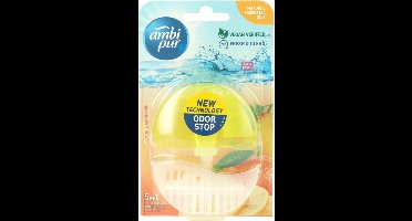 6x Ambi Pur Toiletblok Starterkit 5in1 Lemon & Mandarine