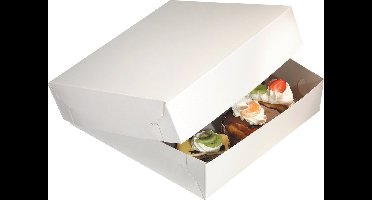 Zwanenhals/ verzenddoos | karton | 40x40x8cm | duplex | wit | 50 stuks