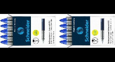 Schneider inktpatronen - navulling - 2 set a 5 patronen op blisterkaart - S-78523