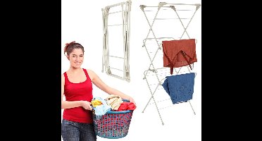DailySupplies® Droogrek Inklapbaar - Wasrek - Droogtoren - Droogrekken - Droogmolen - Beige