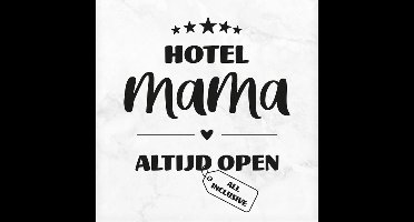 Marmeren Onderzetter - Hotel Mama - 10 x 10 x 1 cm