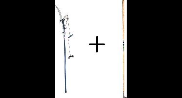 Synx Tools Voegenmes RVS + Spear & Jackson Telescopische Boomzaag - 10 JAAR Garantie - Totale lengte 234cm - onkruidmes - voegenkrabber met steel 150cm