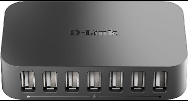 D-Link DUB-H7 USB 2.0 Type-B 480 Mbit/s Zwart