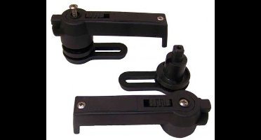 Vetus knevelset zwarte Libero en Planus luiken