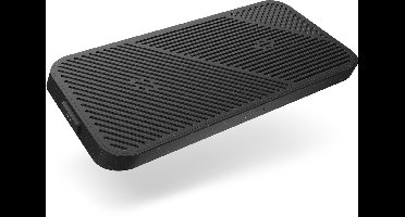 Zens Modular Dual Wireless Charger hoofdstation 2× Qi 15 W uitbreidbaar draadloze lader Zwart