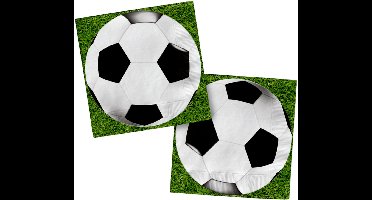 Servetten - voetbal - 33 x 33 cm - 20 stuks