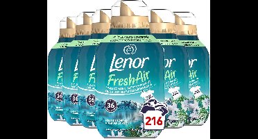 Lenor Fresh Air Wasverzachter Noorderlicht - 6 x 36 Wasbeurten