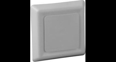 AFZUIGVENT. VIERKANT WIT 125MM NEDCO 64501300PLS