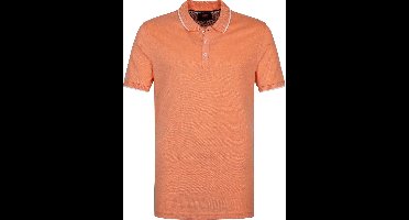 Suitable Oxford Polo Fel Oranje - Maat L - Heren - Polo shirt Heren met Korte mouw