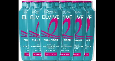 L'Oréal Paris Elvive Full Fiber Shampoo - Voor Fijn Of Dun Haar - Met Filloxane voor Direct Dikker Haar - 6x 250ML