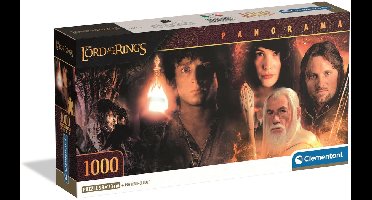 Clementoni - Puzzel - 1000 Stukjes - The Lord of the Rings Panorama - Puzzel Voor Volwassenen