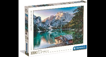Clementoni - Puzzel - 1000 Stukjes - Emerald Lake Braies - Puzzel Voor Volwassenen - High Quality Collection