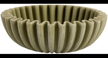 Present Time Schaal Wave - Donkergroen - Ø20cm - Polyresin - Scandinavisch - Woonkamer