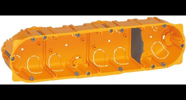 Legrand Batibox hollewand inbouwdoos 4-voudig (10 modules Mosaic) 50mm (080054)