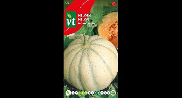 Meloen Stellio F1 Hybride Zaden - Charentais Meloen met Sappig, Zoet Oranje Vruchtvlees