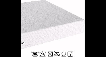 Matras Bamboo - 80x190 cm - 20cm dik -HR 45 Koudschuim - 80 x 190cm - Afritsbare hoes