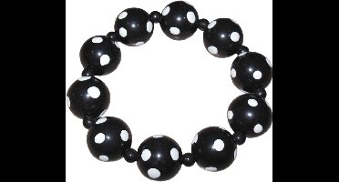 Armband voetbal-patroon zwart-wit