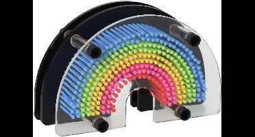 Johntoy Pin Art hart speelgoed decoratie multicolor creatief.