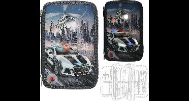 Depesche - Monster Cars 3-vaks etui - politieauto