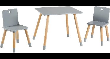 ApexArte® Kinderbureau met Bureaustoel - Kindertafel voor Jongen en Meisje - Tekentafel met Stoeltjes - Verstelbaar - Hout