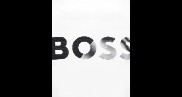 Hugo Boss Tee Tape Logo Light Pastel Grey Jersey