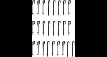 Beregening - SummerRain - grondpen - 16 mm - zwart - set à 25 stuks