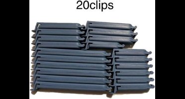 Vershoudklemmen - Bag Clips Blauw (20 Stuks, 3 Maten)