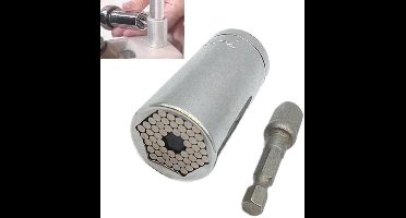 2 Stuks Grip Universele Dopsleutelset - 7mm tot 19mm in-1-Dopsleutel: Ideaal voor Klussen & Gereedschapskist Accessoire!