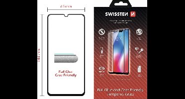 Swissten iPhone 16 Pro Max Tempered Glass - 54501868 - Full Glue - Black