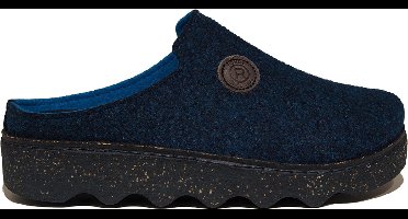 Rohde Pantoffels Dames Sloffen Blauw 6120-54 - Maat 43