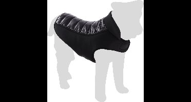 Flamingo Hondenjas “Jakaro Black” - Maat A:50cm B:38-40cm C:62-68cm - ideaal voor Border Collie, Beagle, Springer Spaniel en Shiba Inu, warm en waterdicht