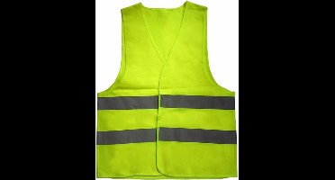 *** Fluorescerend Geel Reflecterend Wegenbouw Veiligheidsvest voor Kinderen - One size fits all - Veiligheid Kids Fluor Pech Werkkleding Klussen Bescherming - van Heble® ***