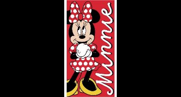 Disney - Minnie Mouse - Strandlaken - Badlaken - Handdoek - 70x140Cm - 100% Katoen.