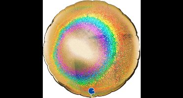 grabo folieballon goud holigrafisch 46cm.