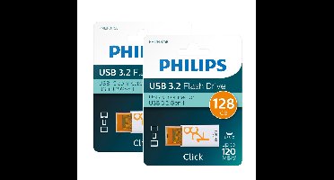 Philips FM12FD175B USB-C Stick - 128 GB - USB-C - USB 3.2 GEN 1 - Click Edition - 2-Pack