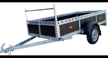 Bakwagen Enkelas Aanhanger – 750 kg Laadvermogen – 200 x 130 cm – Sterk & Betrouwbaar