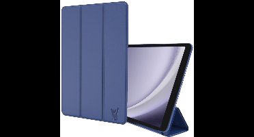 Hoes geschikt voor Samsung Galaxy Tab A9 Plus / Tab A11 Plus – Smart Cover met Tri-Fold Stand – Schokbestendig – Auto Wake/Sleep – TPU Backcase – Blauw