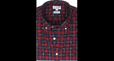 McGregor Overhemd Ruit Rood Blauw - Maat S - Heren