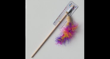 Hengel met Veren - Kattenspeelgoed - Kattenspeeltje - Veren voor Katten - Huisdier - Belletje - Kurk